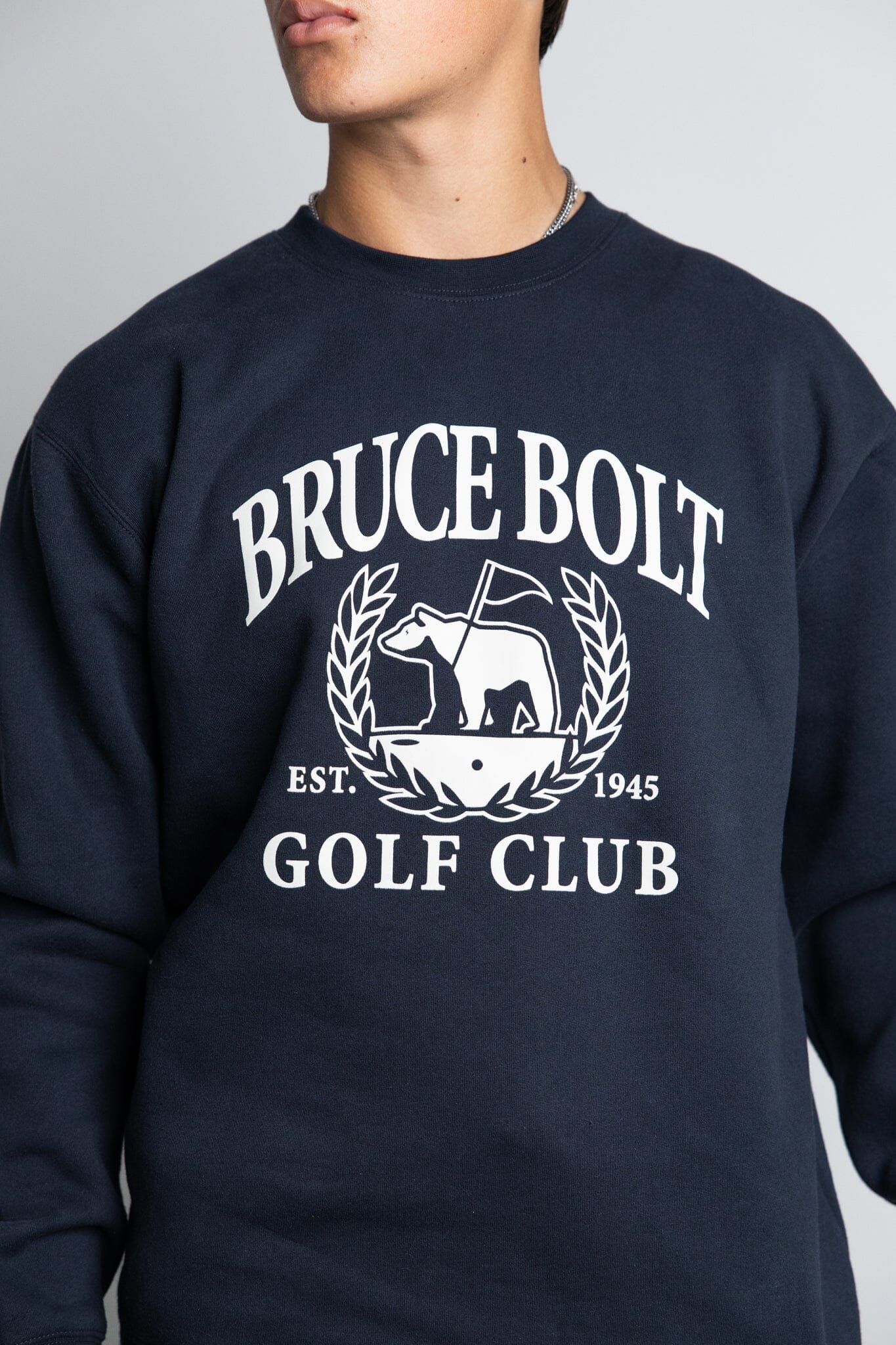 "BRUCE BOLT Golf Club" Crewneck - Navy - Image 6