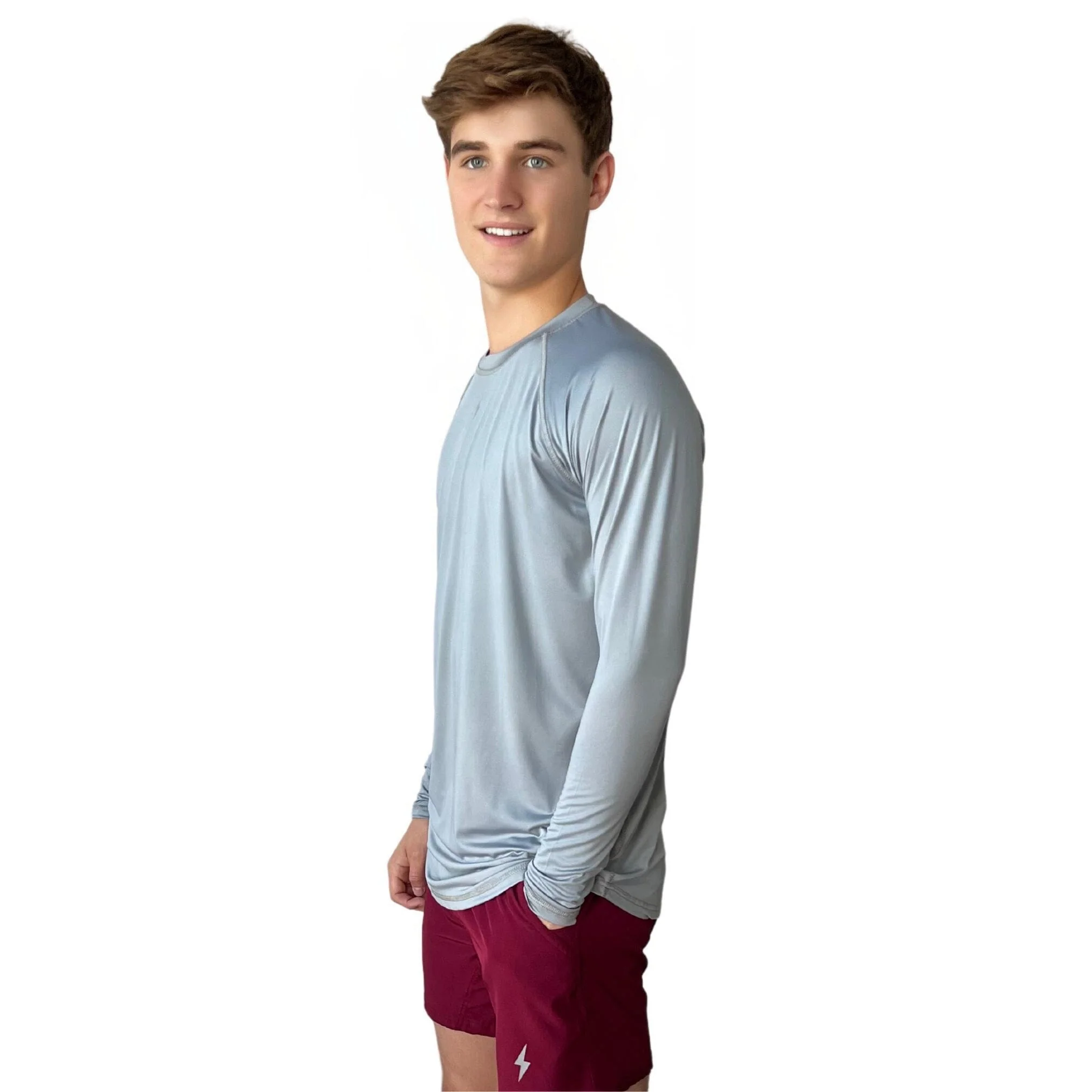 Performance Long Sleeve Shirt - Grey - Image 5