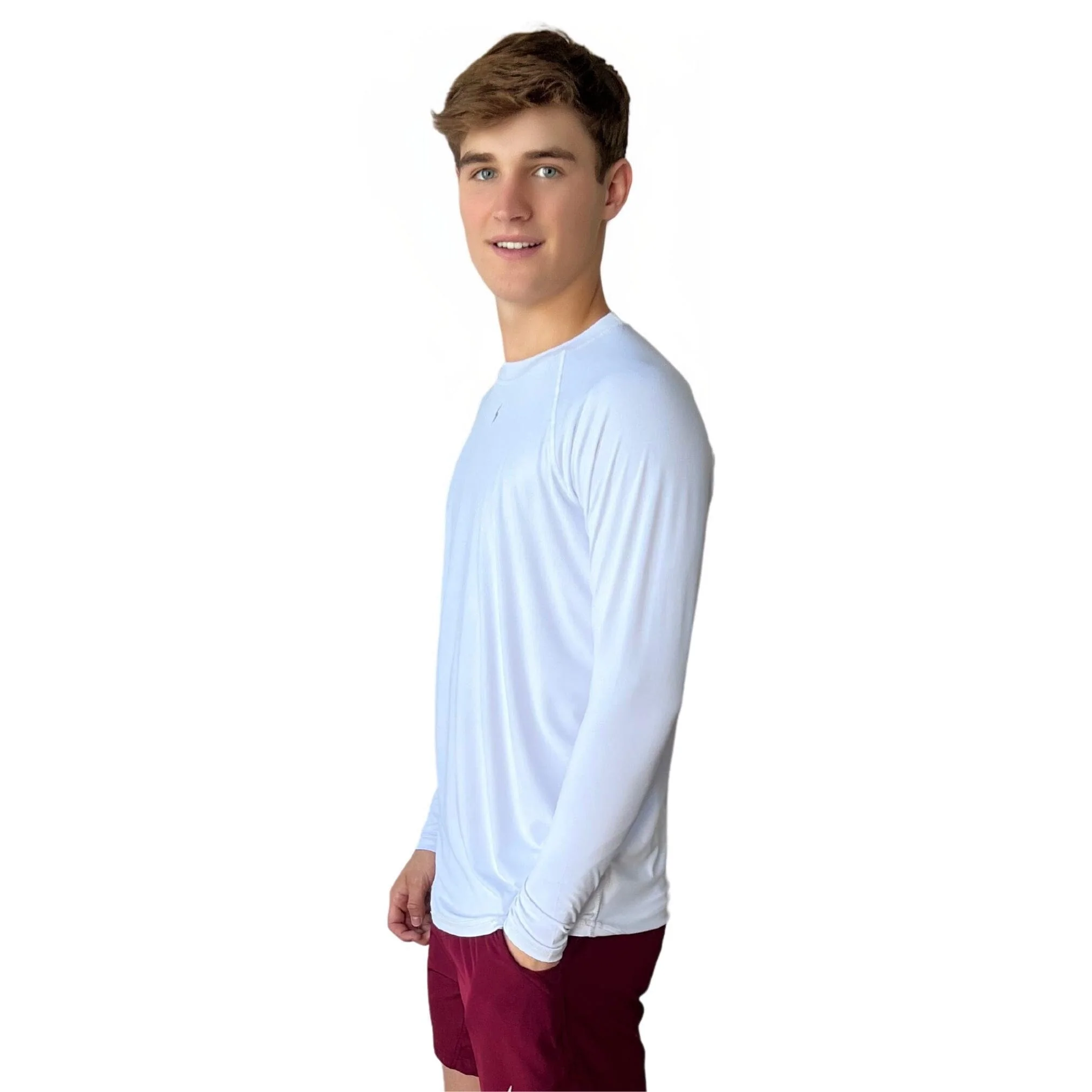 Performance Long Sleeve Shirt - White - Image 5