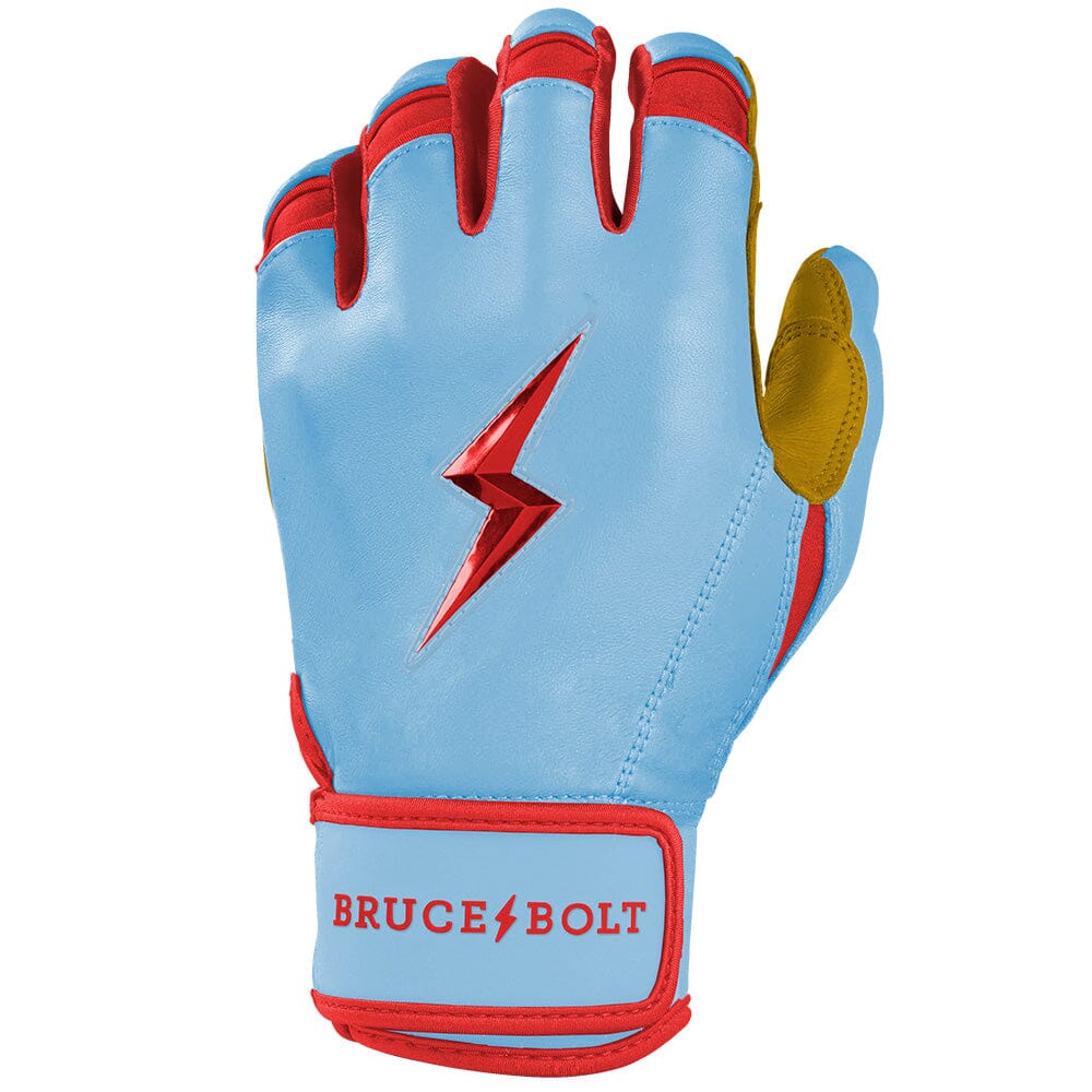 Harrison Bader Signature Series Short Cuff Batting Gloves - Baby Blue - Image 3