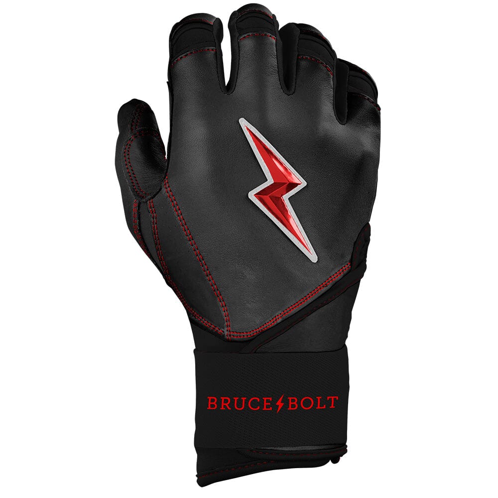 Bear Series Long Cuff Batting Gloves - Black - Image 4