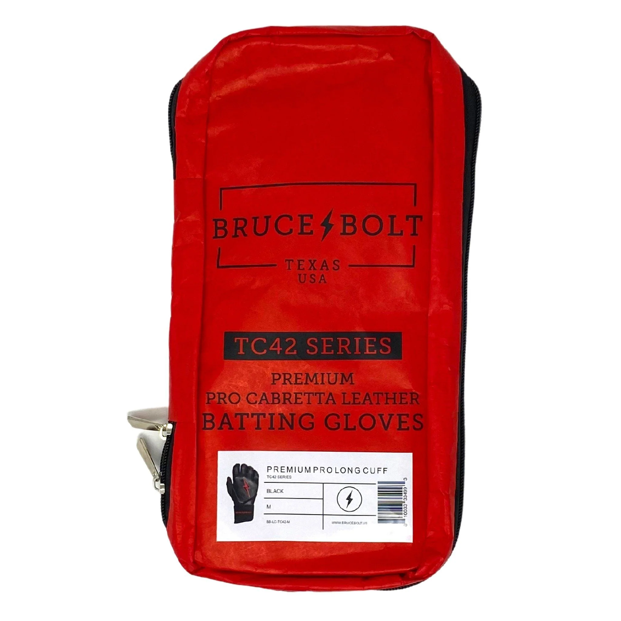 Bear Series Long Cuff Batting Gloves - Black - Image 6