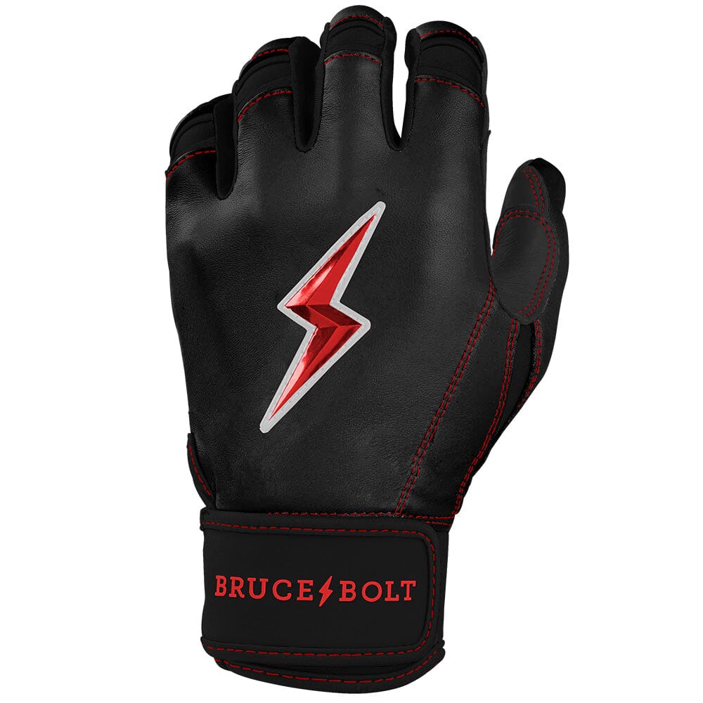 Bear Series Short Cuff Batting Gloves - Black - Image 3