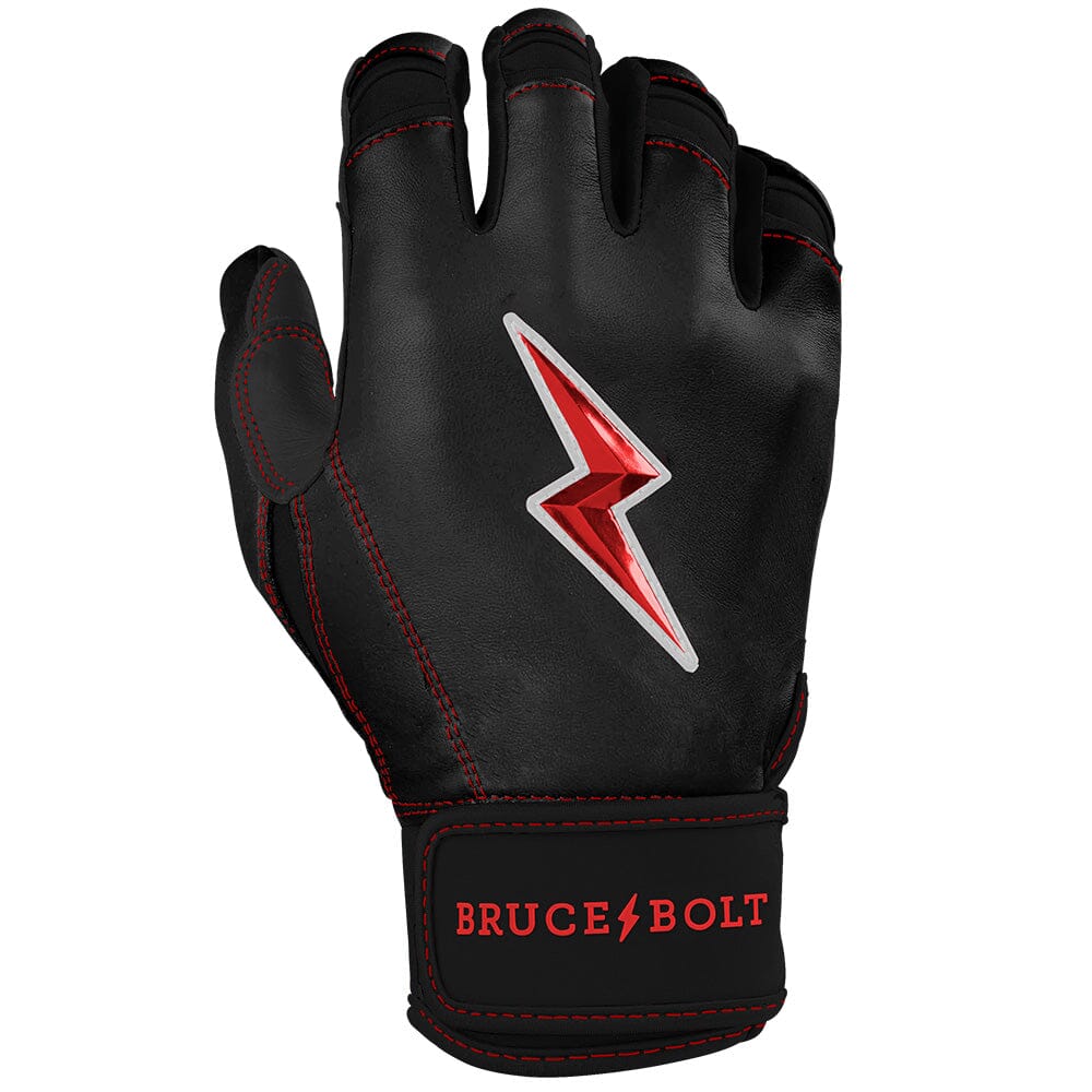 Bear Series Short Cuff Batting Gloves - Black - Image 4