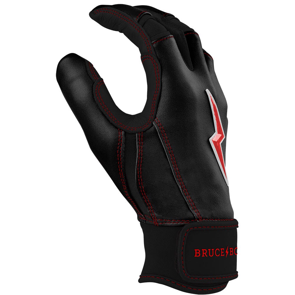 Bear Series Short Cuff Batting Gloves - Black - Image 5