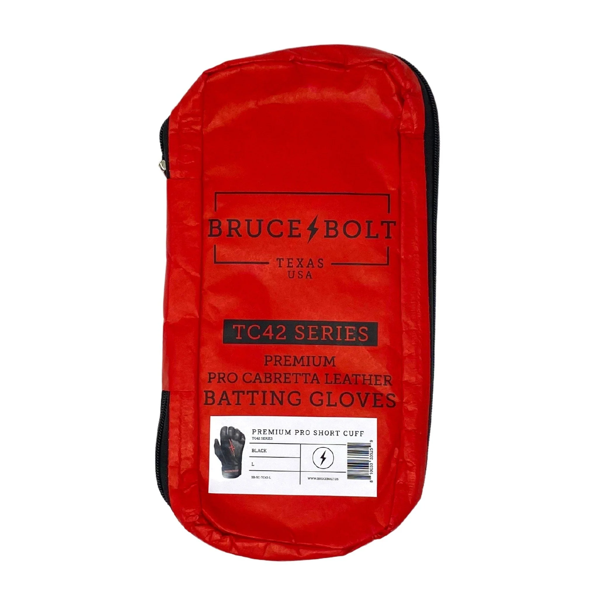 Bear Series Short Cuff Batting Gloves - Black - Image 6